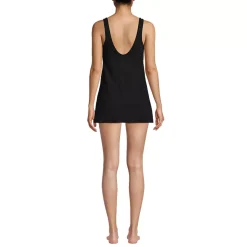 Women's Scoop Neck Mini Swim Dress Swimsuit