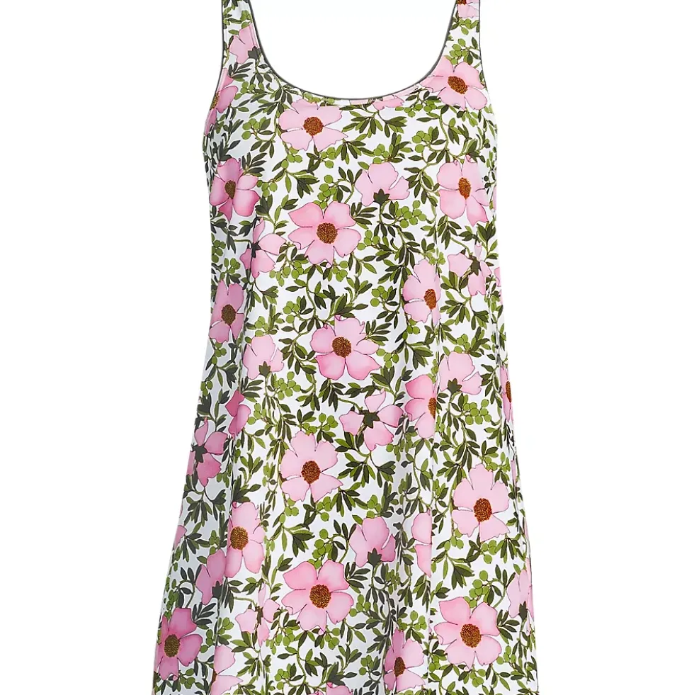 Women's Scoop Neck Mini Swim Dress Swimsuit