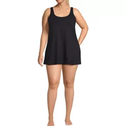 Women's Scoop Neck Mini Swim Dress Swimsuit