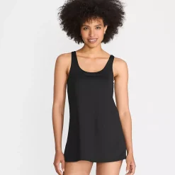 Women's Scoop Neck Mini Swim Dress Swimsuit
