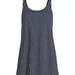 Women's Scoop Neck Mini Swim Dress Swimsuit