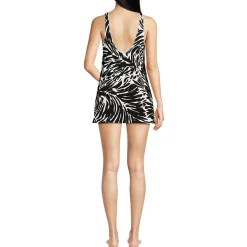 Women's Scoop Neck Mini Swim Dress Swimsuit