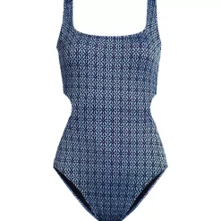 Women's Scoop Neck Open Back Monokini One Piece