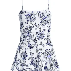 Women's Sculpting Bandeau Lace Back Mini Swim Dress
