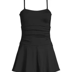 Women's Sculpting Bandeau Lace Back Mini Swim Dress