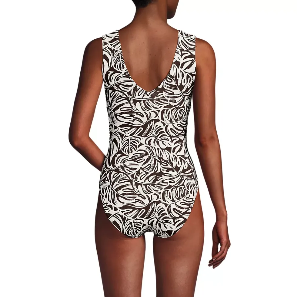 Women's Sculpting Suit Sweetheart V-Wire High Leg One Piece Swimsuit