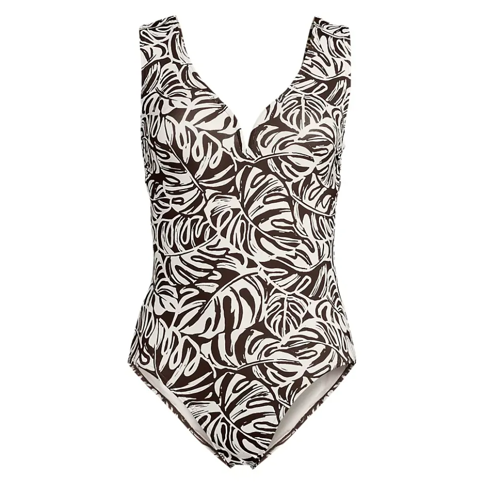 Women's Sculpting Suit Sweetheart V-Wire High Leg One Piece Swimsuit