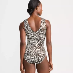 Women's Sculpting Suit Sweetheart V-Wire High Leg One Piece Swimsuit