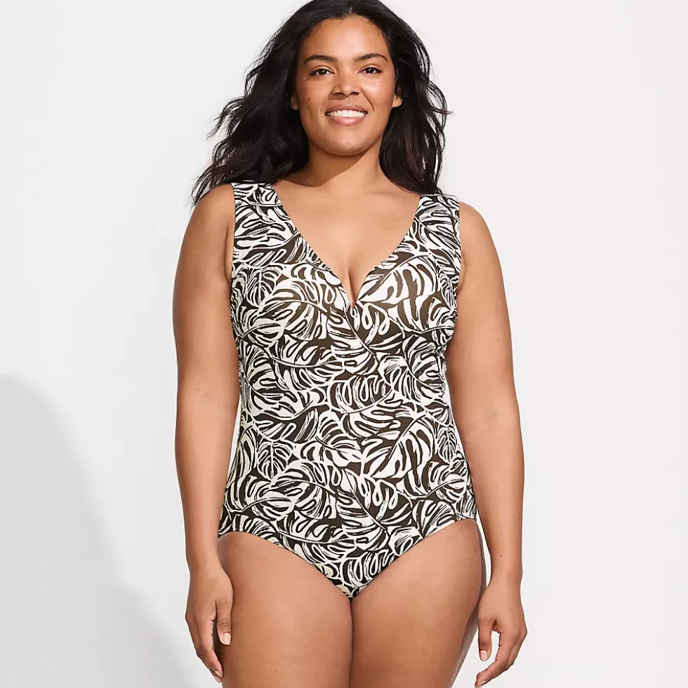 Women's Sculpting Suit Sweetheart V-Wire High Leg One Piece Swimsuit