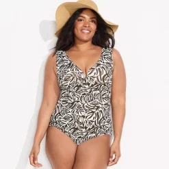 Women's Sculpting Suit Sweetheart V-Wire High Leg One Piece Swimsuit
