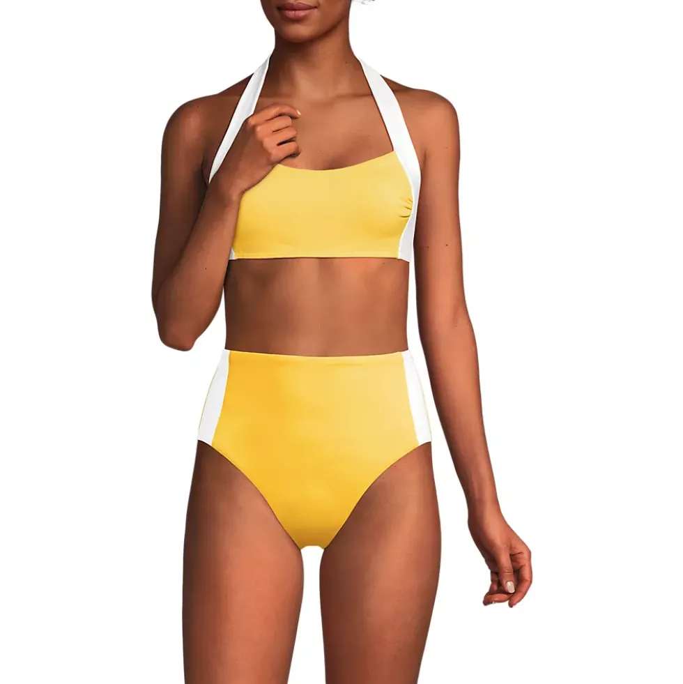 Women's Seamed Halter Bikini Top
