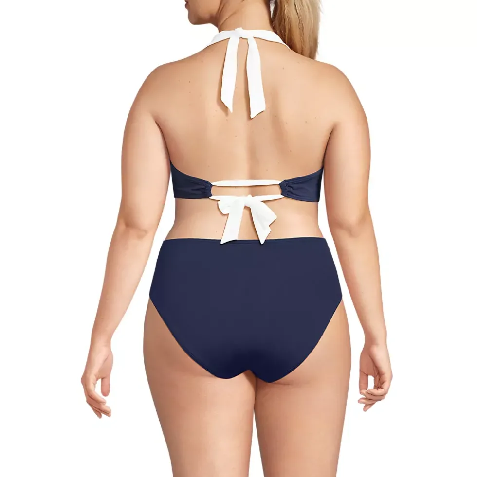 Women's Seamed Halter Bikini Top