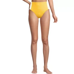 Women's Seamed High Waisted Bikini Bottoms