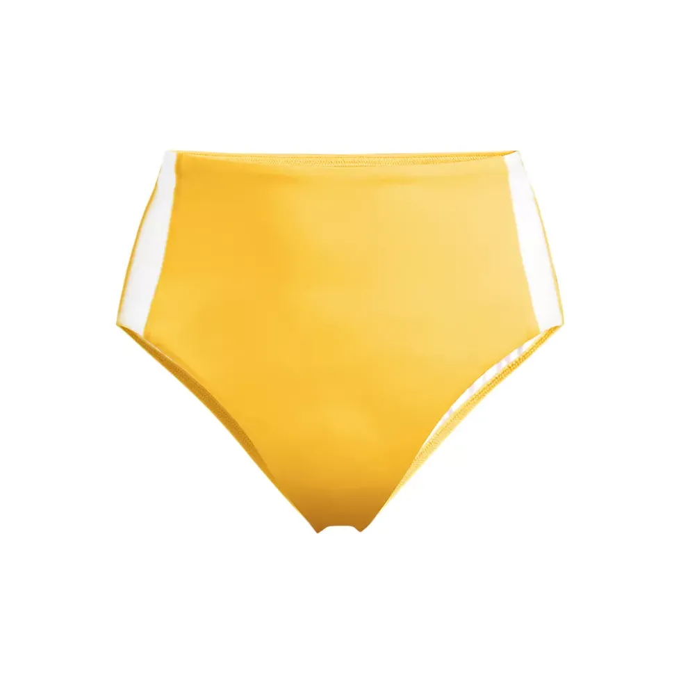 Women's Seamed High Waisted Bikini Bottoms