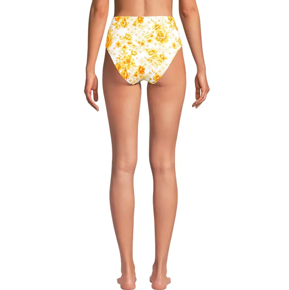 Women's Seamed High Waisted Bikini Bottoms