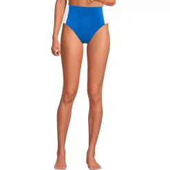 Women's Seamed High Waisted Bikini Bottoms