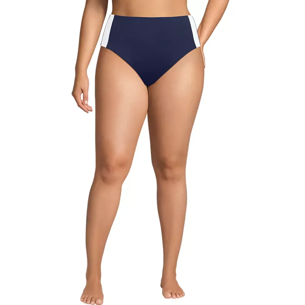 Women's Seamed High Waisted Bikini Bottoms