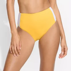 Women's Seamed High Waisted Bikini Bottoms