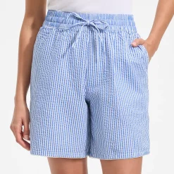 Women's Seersucker High Rise Pull On 7