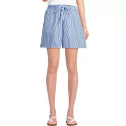Women's Seersucker High Rise Pull On 7