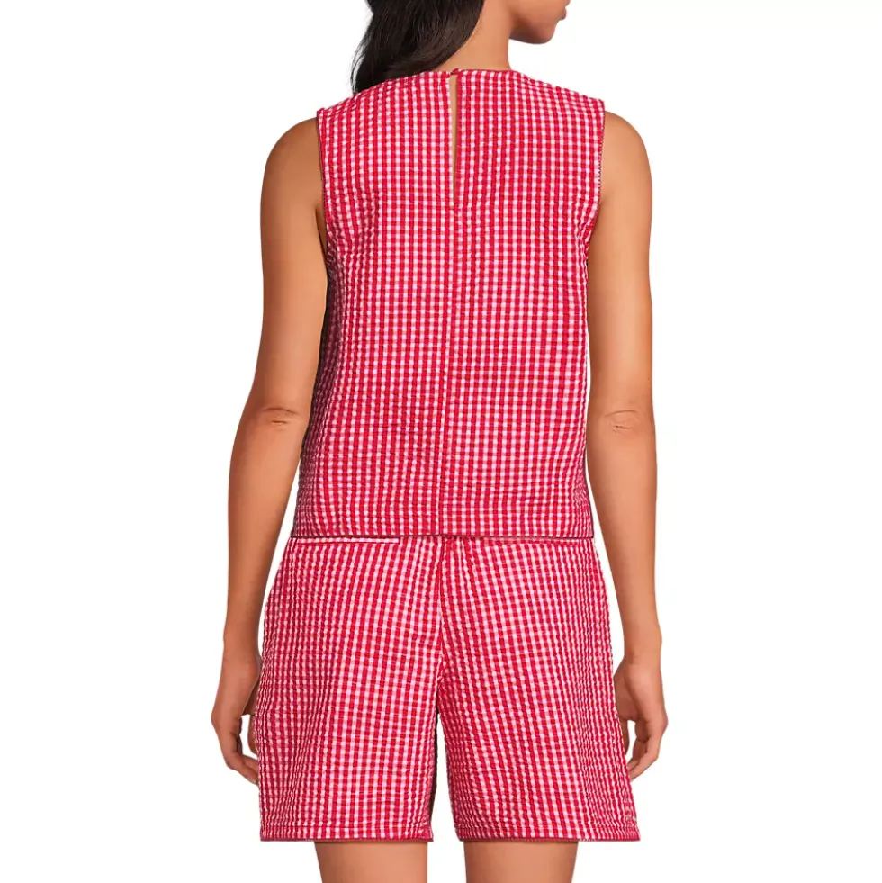 Women's Seersucker Matchback Shell
