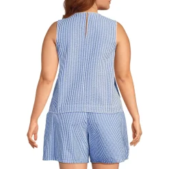 Women's Seersucker Matchback Shell