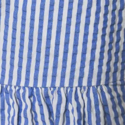 Women's Seersucker Pull On Midi Skirt
