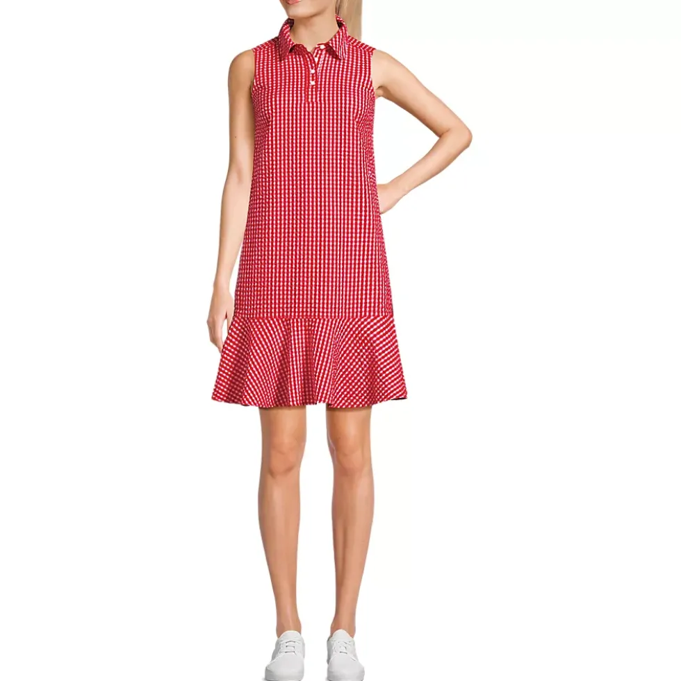 Women's Seersucker Tennis Dress