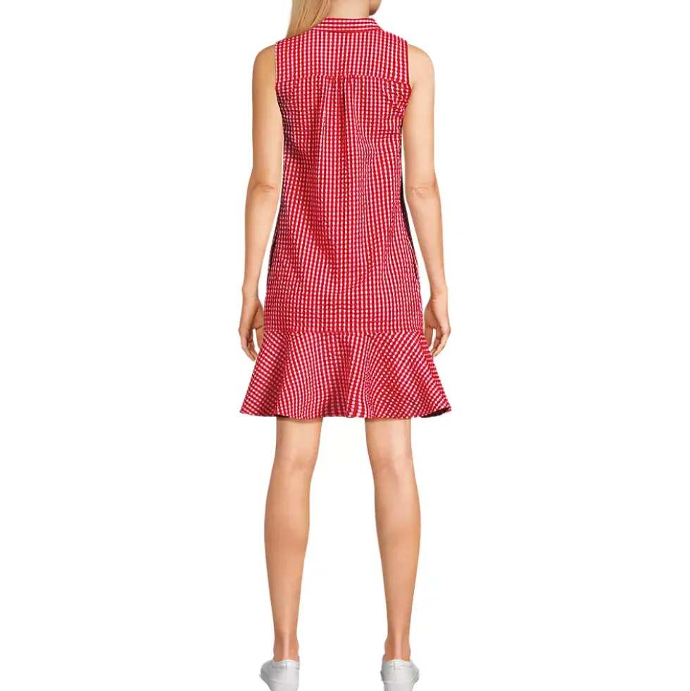 Women's Seersucker Tennis Dress
