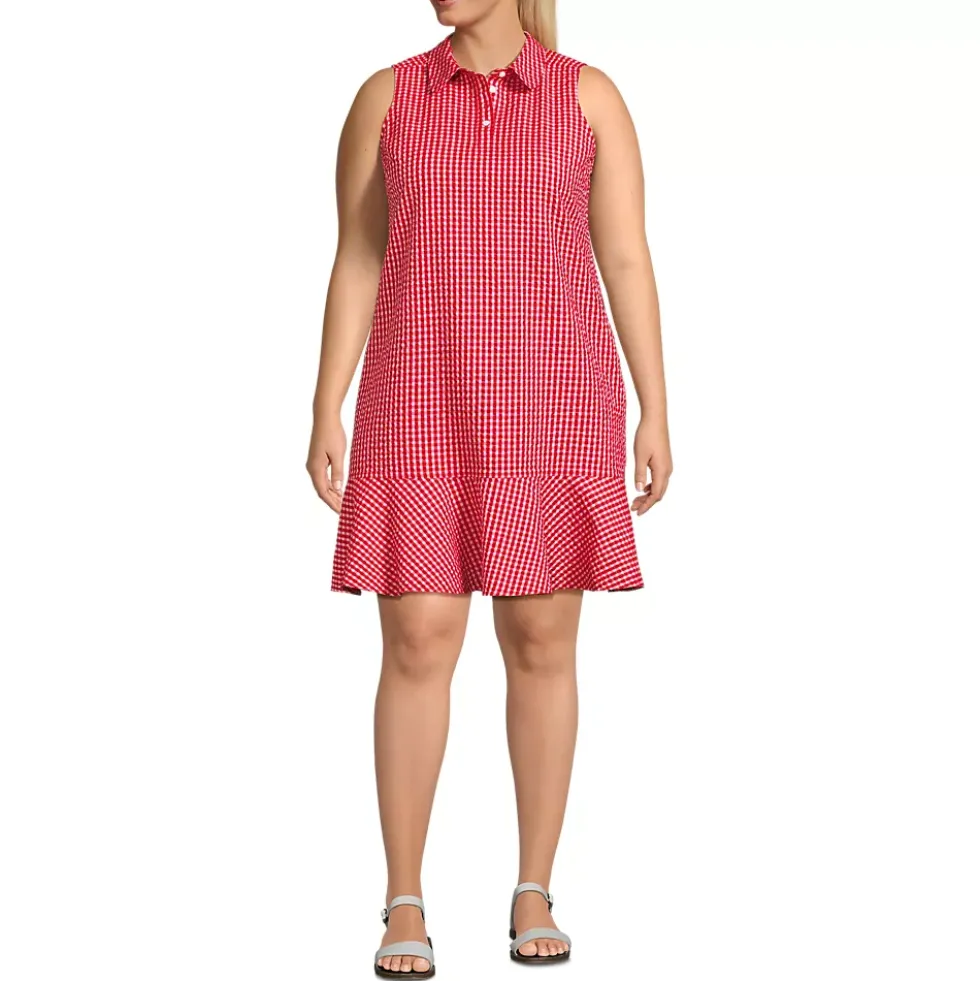 Women's Seersucker Tennis Dress