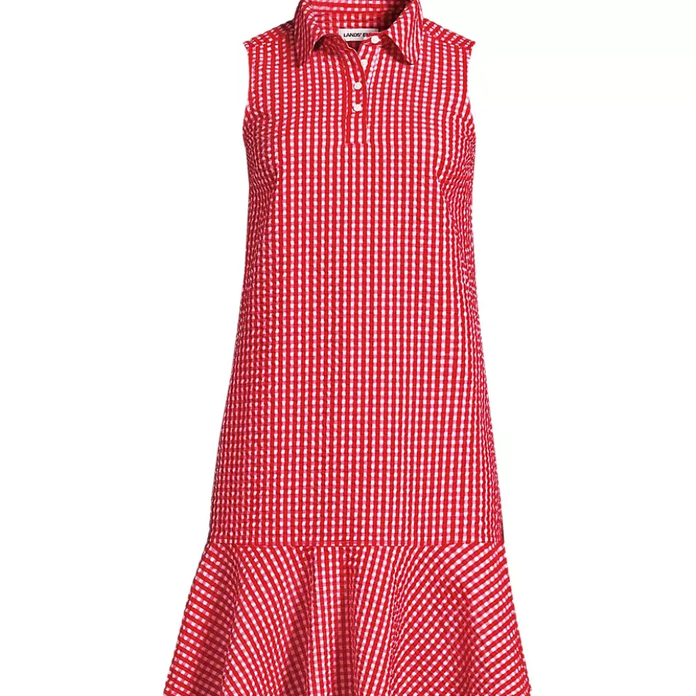 Women's Seersucker Tennis Dress
