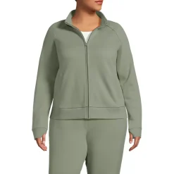 Women's Serious Sweats Full Zip Mock Neck Sweatshirt