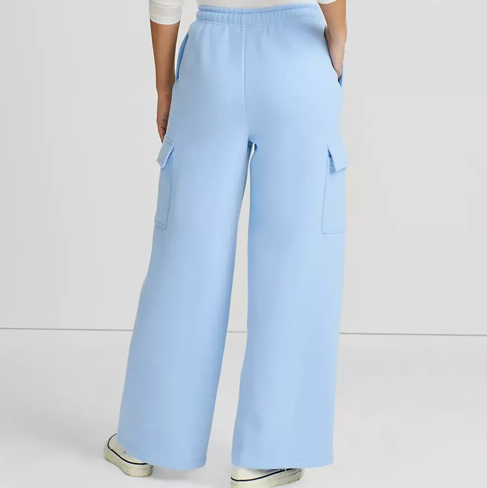 Women's Serious Sweats High Rise Wide Leg Cargo Pant - Set Bottom