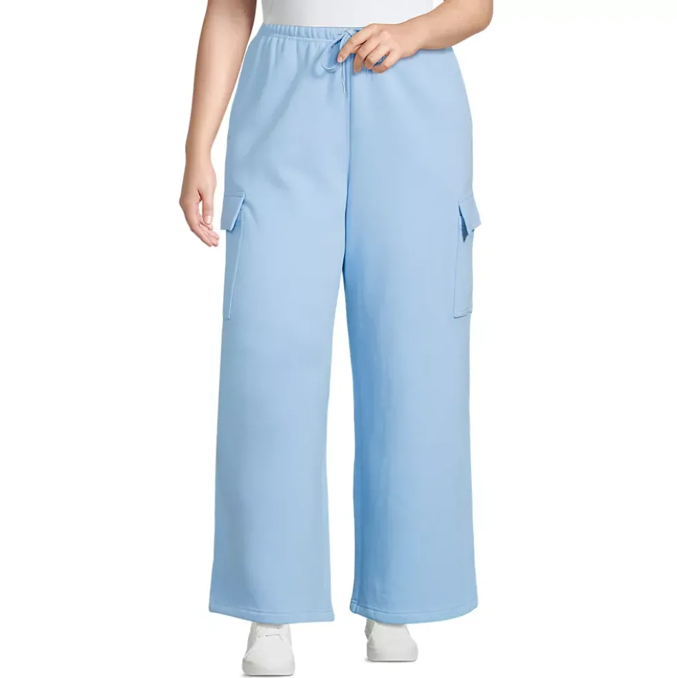 Women's Serious Sweats High Rise Wide Leg Cargo Pant - Set Bottom