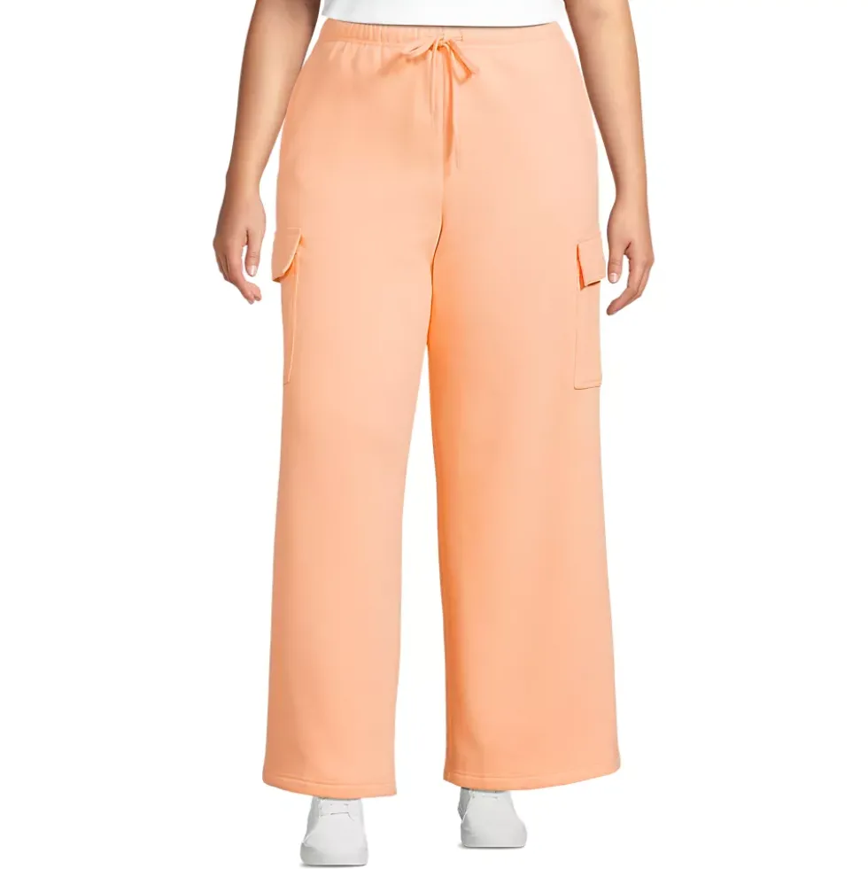 Women's Serious Sweats High Rise Wide Leg Cargo Pant - Set Bottom