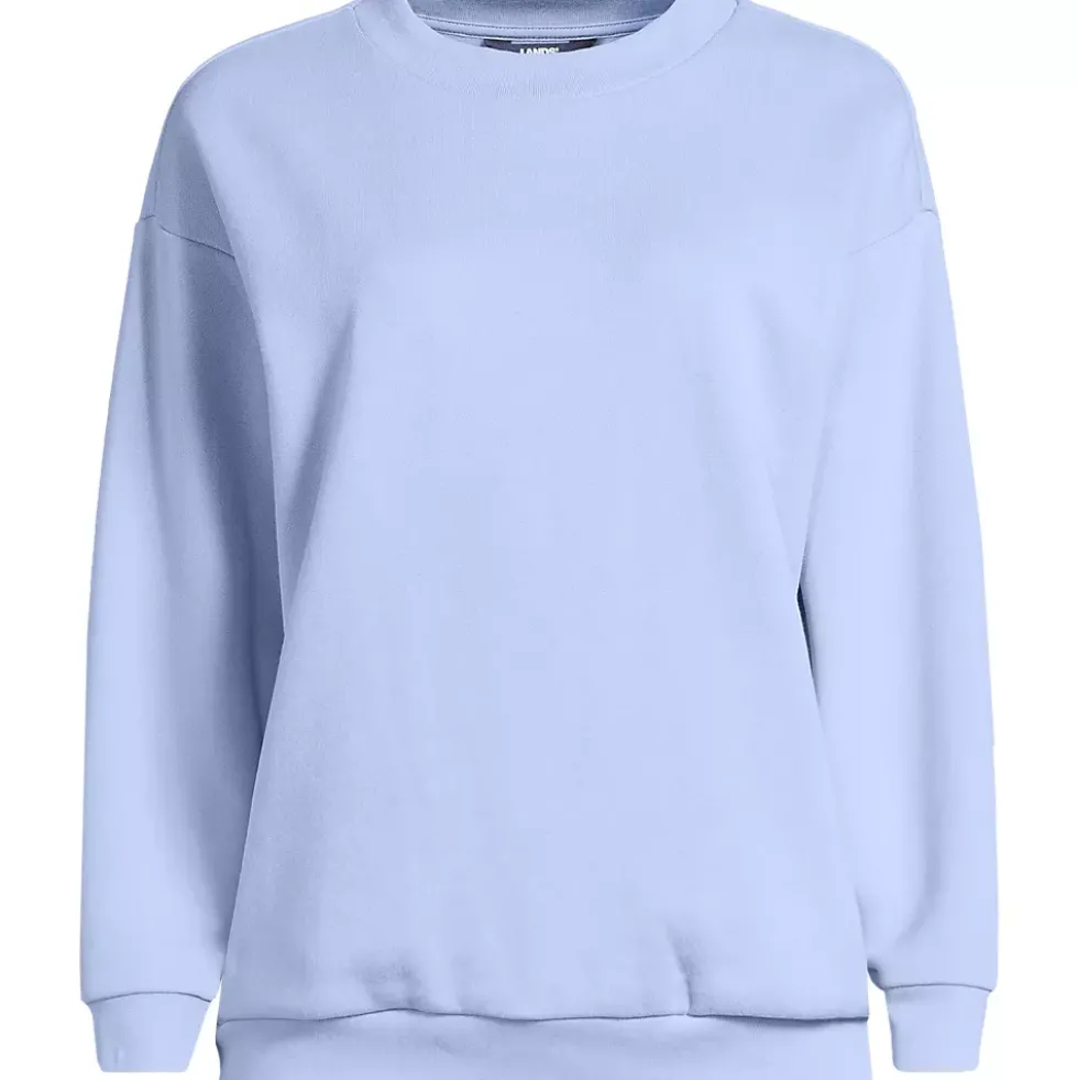 Women's Serious Sweats Oversized Long Sleeve Crew Neck Sweatshirt - Set Top