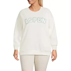 Women's Serious Sweats Oversized Long Sleeve Crew Neck Sweatshirt - Set Top