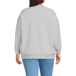 Women's Serious Sweats Oversized Long Sleeve Crew Neck Sweatshirt - Set Top