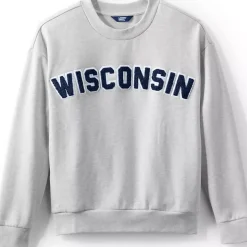 Women's Serious Sweats Oversized Long Sleeve Crew Neck Sweatshirt - Set Top