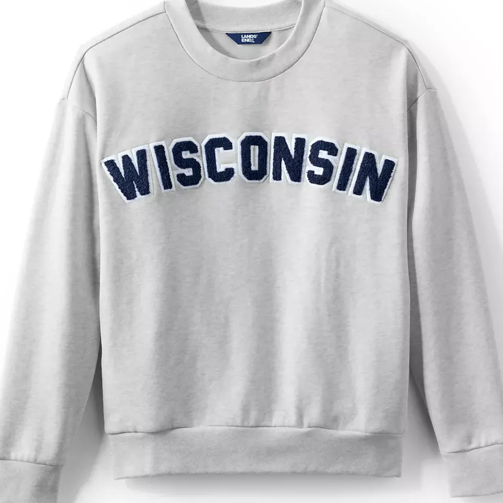 Women's Serious Sweats Oversized Long Sleeve Crew Neck Sweatshirt - Set Top