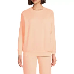 Women's Serious Sweats Oversized Long Sleeve Crew Neck Sweatshirt - Set Top