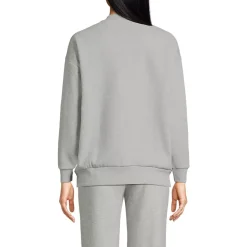Women's Serious Sweats Oversized Long Sleeve Crew Neck Sweatshirt - Set Top