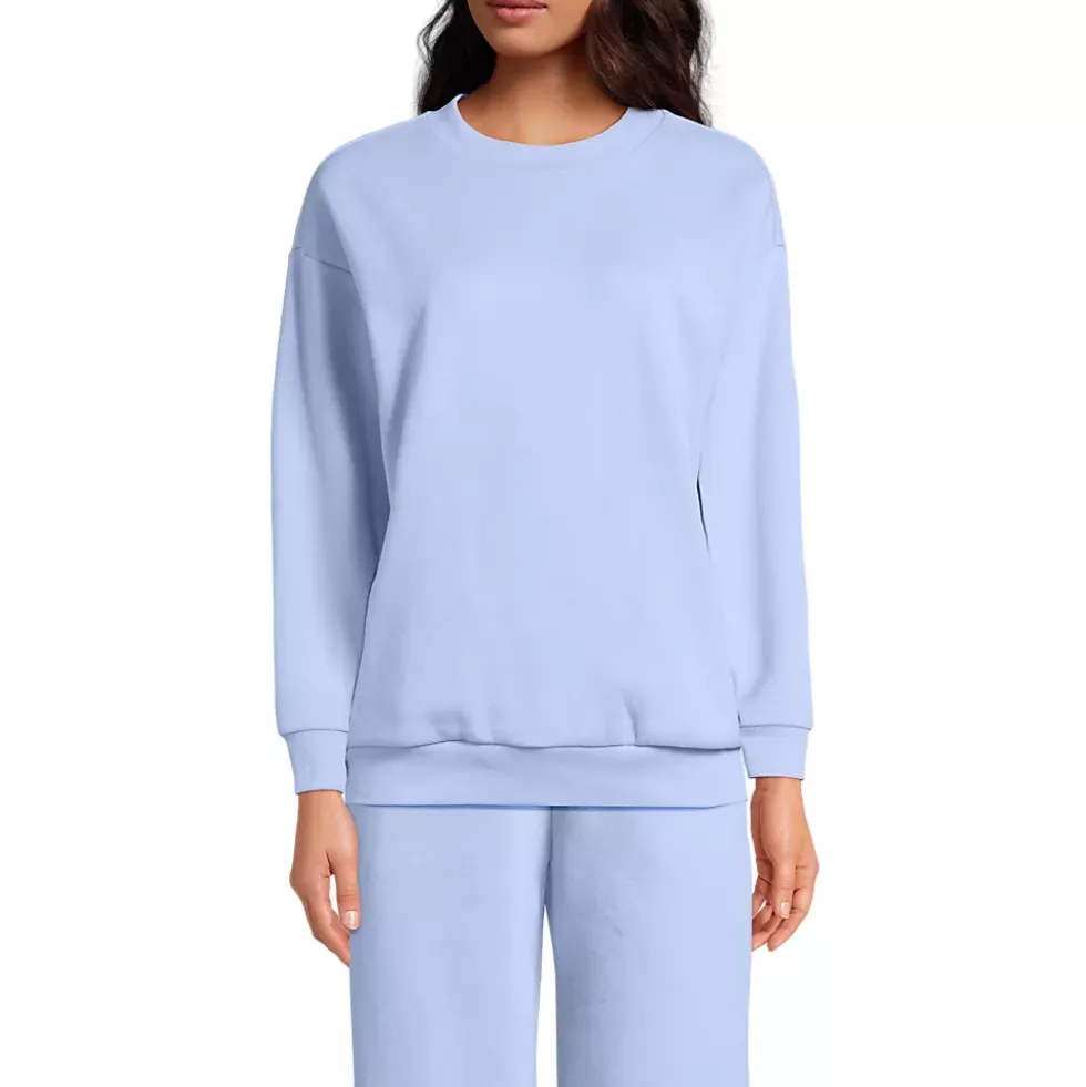 Women's Serious Sweats Oversized Long Sleeve Crew Neck Sweatshirt - Set Top