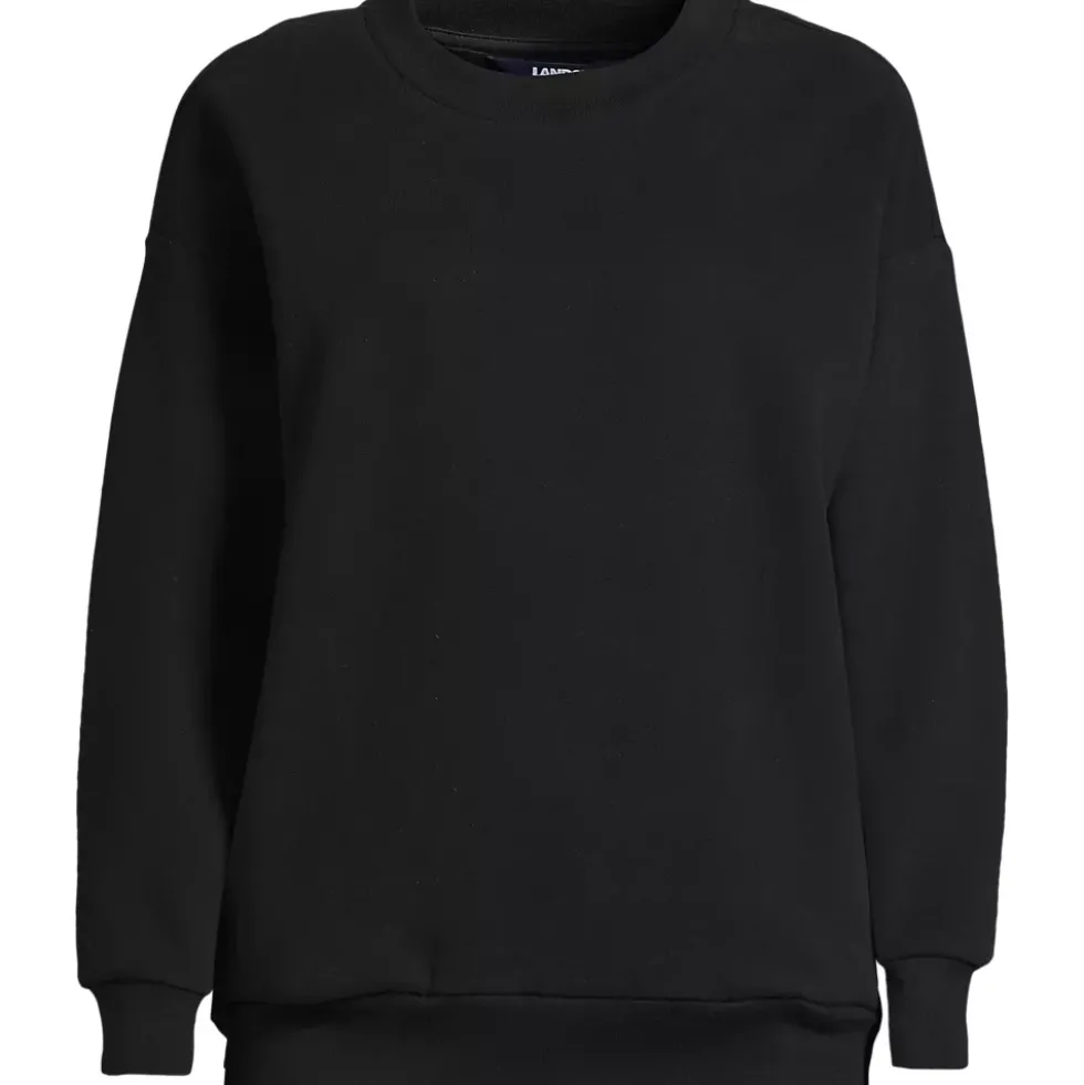 Women's Serious Sweats Oversized Long Sleeve Crew Neck Sweatshirt - Set Top