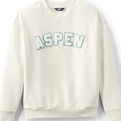 Women's Serious Sweats Oversized Long Sleeve Crew Neck Sweatshirt - Set Top