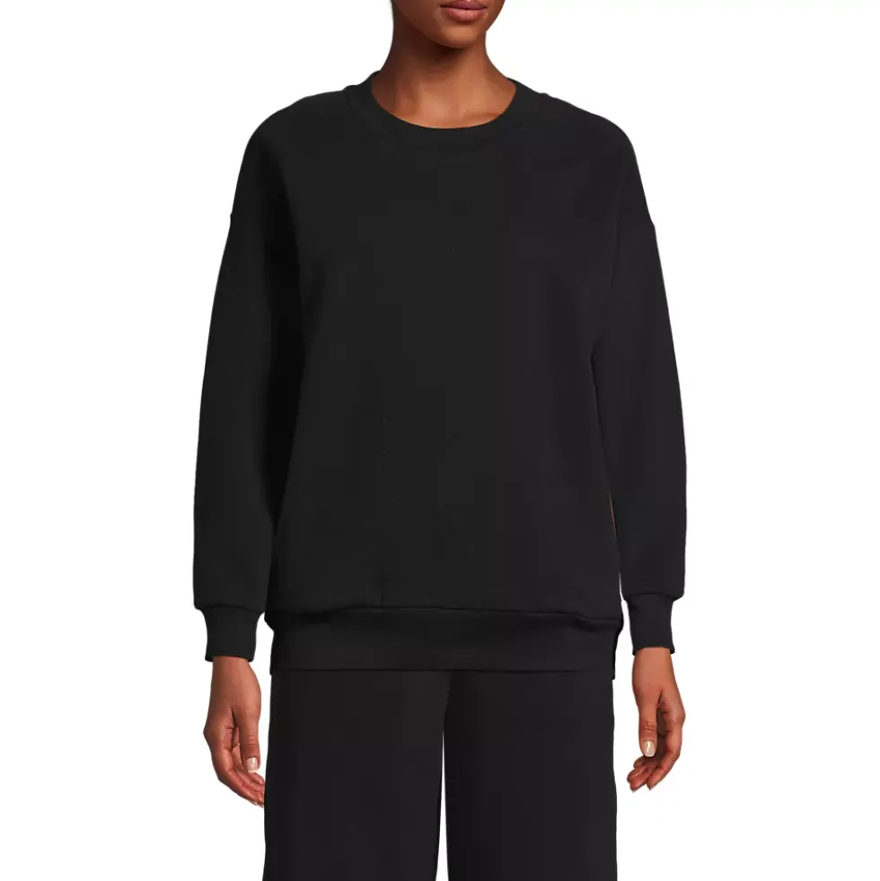 Women's Serious Sweats Oversized Long Sleeve Crew Neck Sweatshirt - Set Top