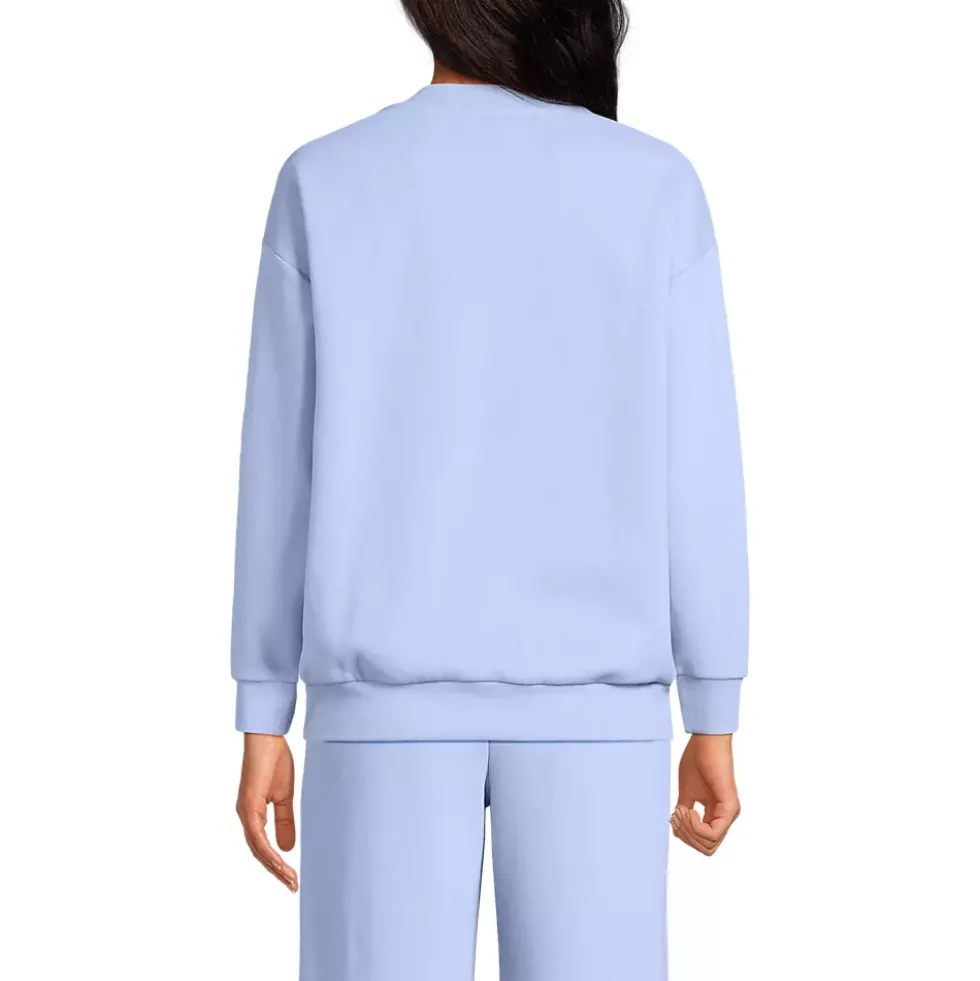 Women's Serious Sweats Oversized Long Sleeve Crew Neck Sweatshirt - Set Top