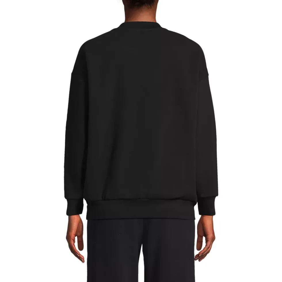 Women's Serious Sweats Oversized Long Sleeve Crew Neck Sweatshirt - Set Top