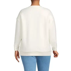 Women's Serious Sweats Oversized Long Sleeve Crew Neck Sweatshirt - Set Top