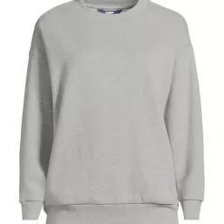 Women's Serious Sweats Oversized Long Sleeve Crew Neck Sweatshirt - Set Top